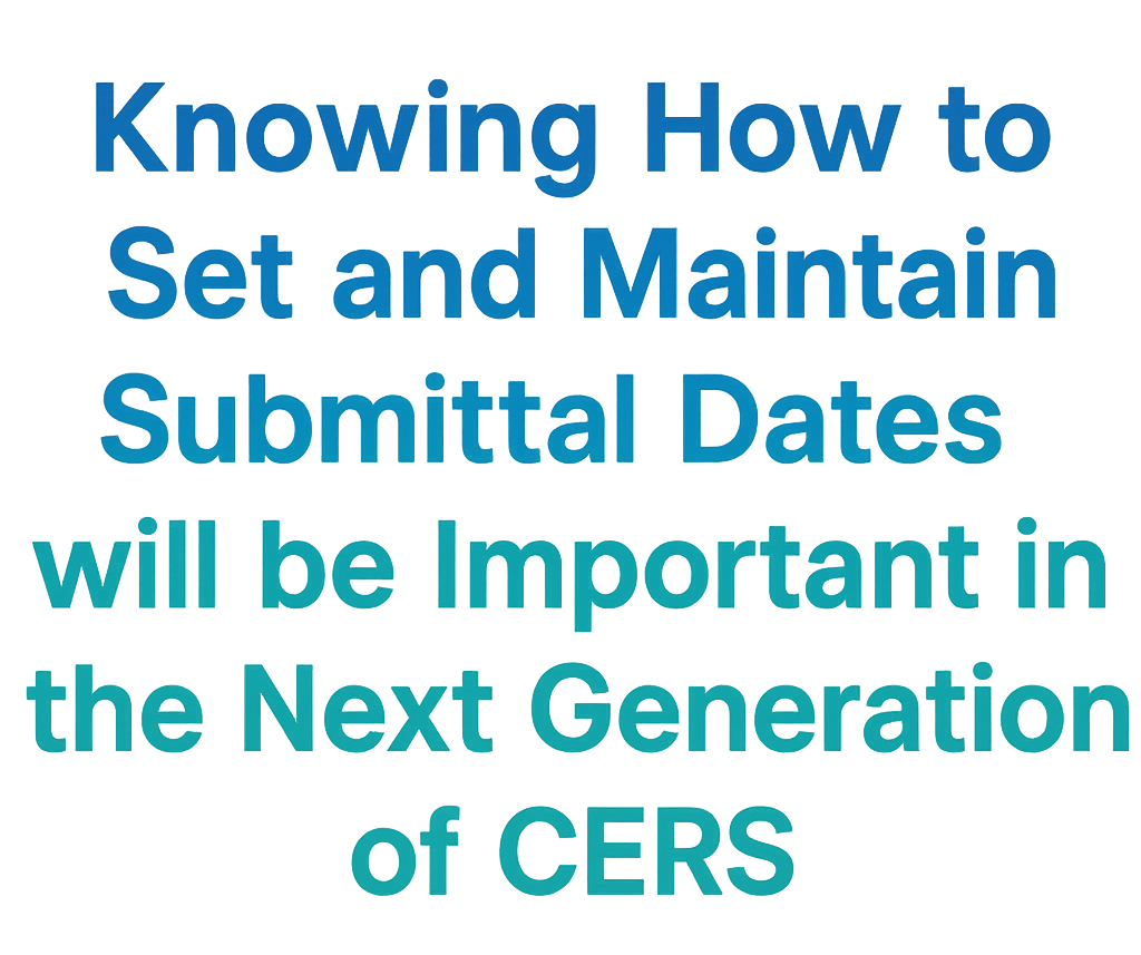 Submittal Date Statement